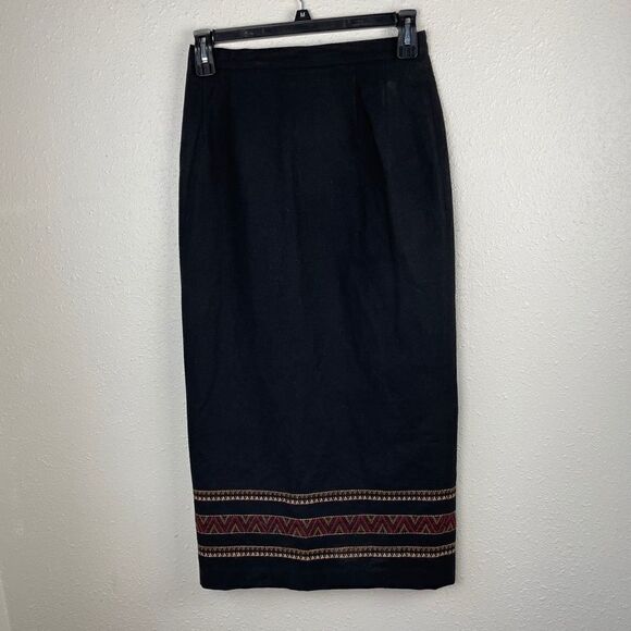 Leslie Faye Haberdashery Wool Blend Skirt Size 10 - Picture 1 of 9